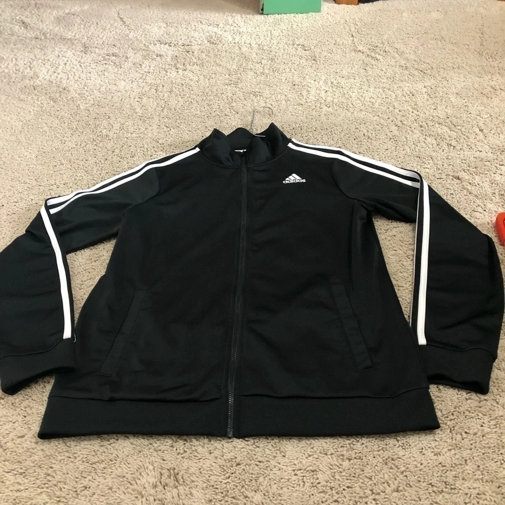 Adidas full zip jacket boys size XL
